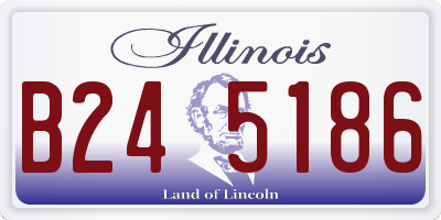 IL license plate B245186