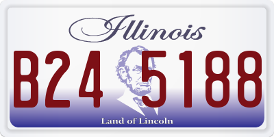 IL license plate B245188