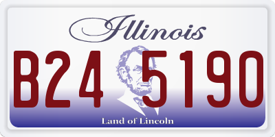 IL license plate B245190
