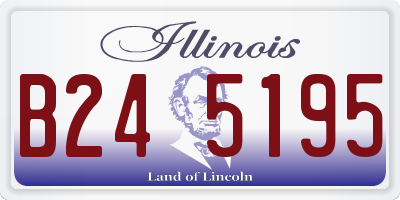 IL license plate B245195