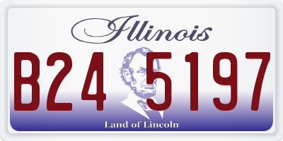 IL license plate B245197
