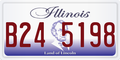 IL license plate B245198