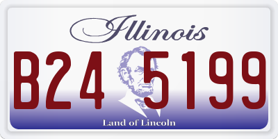 IL license plate B245199