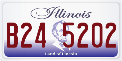 IL license plate B245202