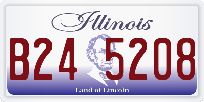 IL license plate B245208