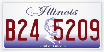 IL license plate B245209