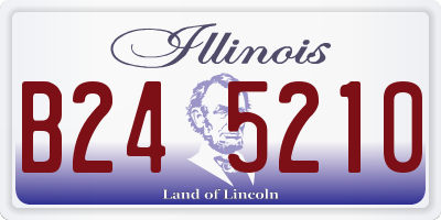 IL license plate B245210