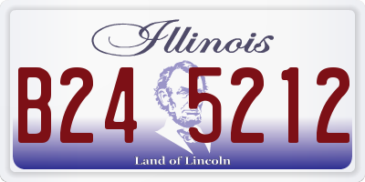 IL license plate B245212