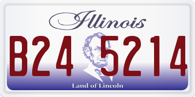 IL license plate B245214