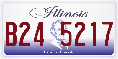 IL license plate B245217
