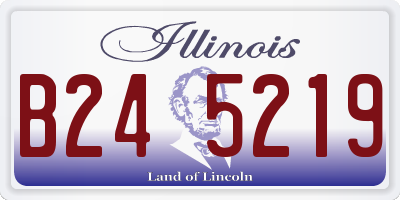IL license plate B245219