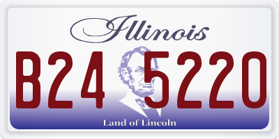 IL license plate B245220