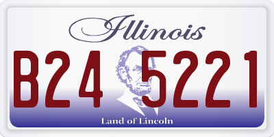 IL license plate B245221