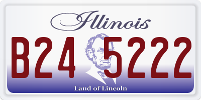 IL license plate B245222