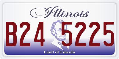 IL license plate B245225