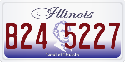 IL license plate B245227