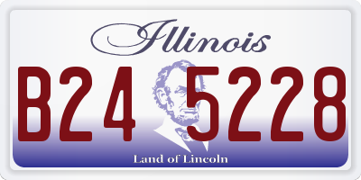 IL license plate B245228