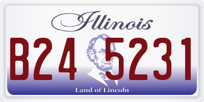 IL license plate B245231