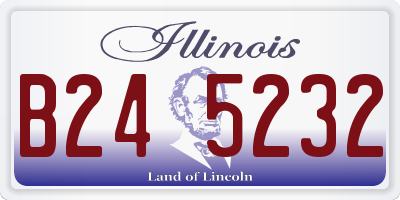 IL license plate B245232