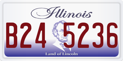 IL license plate B245236
