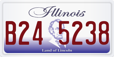 IL license plate B245238