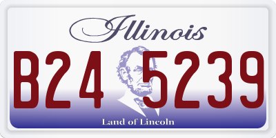 IL license plate B245239