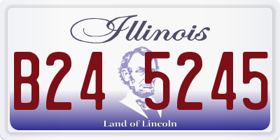 IL license plate B245245