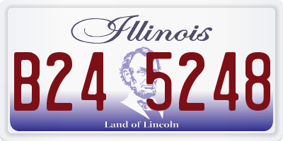 IL license plate B245248