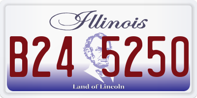 IL license plate B245250