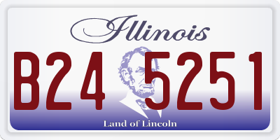 IL license plate B245251