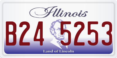 IL license plate B245253