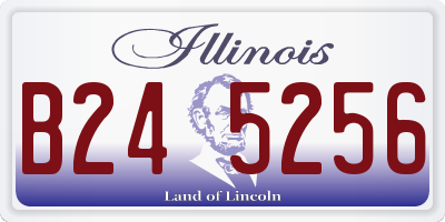 IL license plate B245256