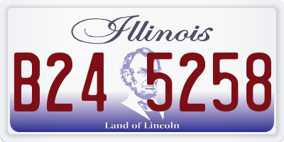 IL license plate B245258