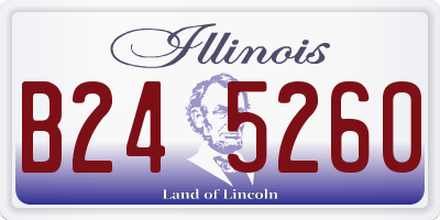 IL license plate B245260