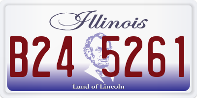 IL license plate B245261