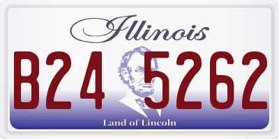 IL license plate B245262