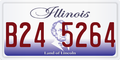 IL license plate B245264