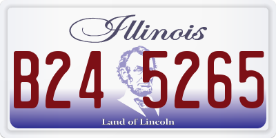 IL license plate B245265