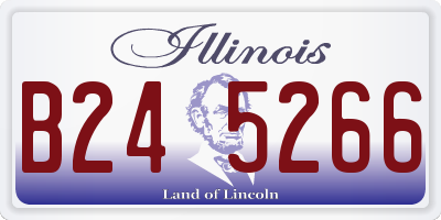IL license plate B245266