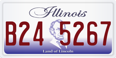 IL license plate B245267