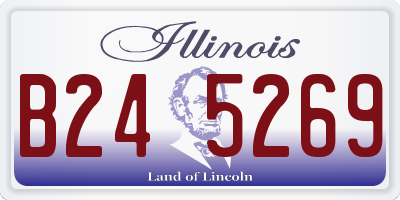 IL license plate B245269