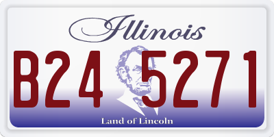 IL license plate B245271