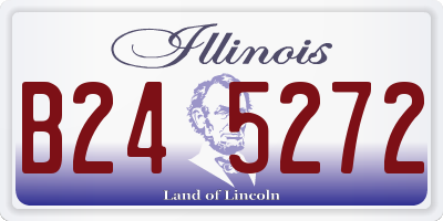 IL license plate B245272