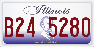 IL license plate B245280