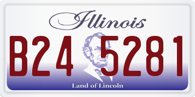 IL license plate B245281
