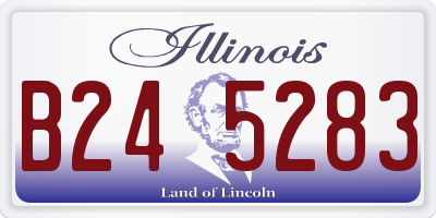 IL license plate B245283