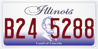 IL license plate B245288