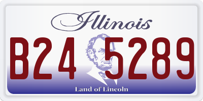 IL license plate B245289