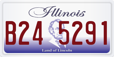 IL license plate B245291