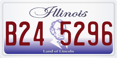 IL license plate B245296